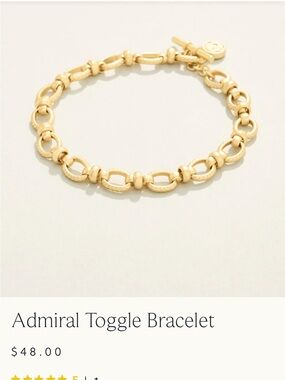 Spartina 449 Gold Link Admiral Toggle Bracelet